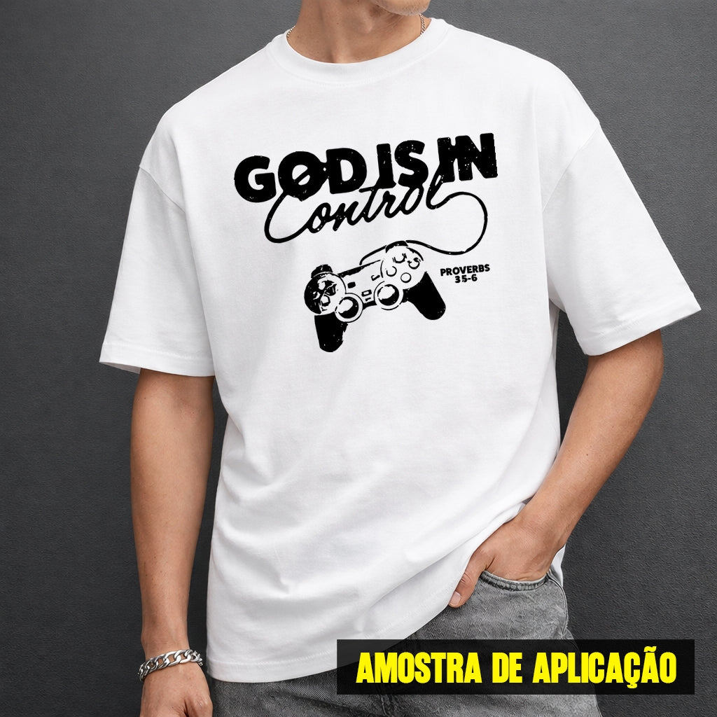 Estampa DTF - 28cm - God Is Control - Cod.69