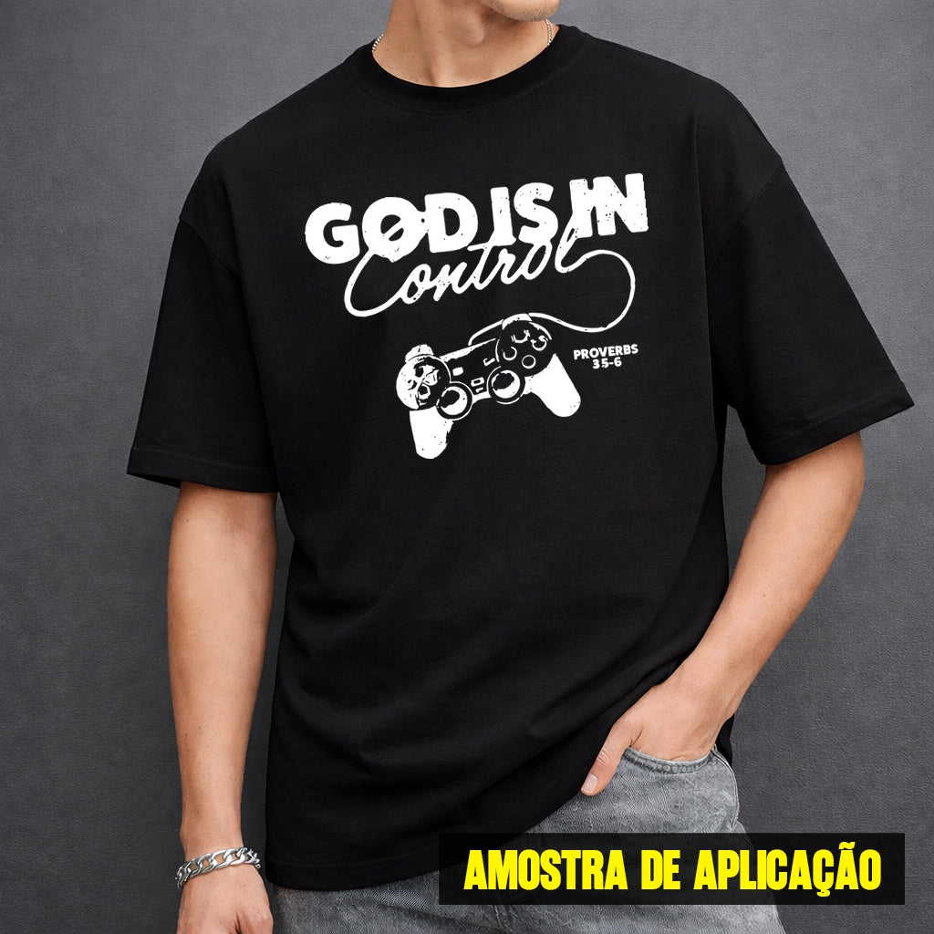 Estampa DTF - 28cm - God Is Control - Cod.69