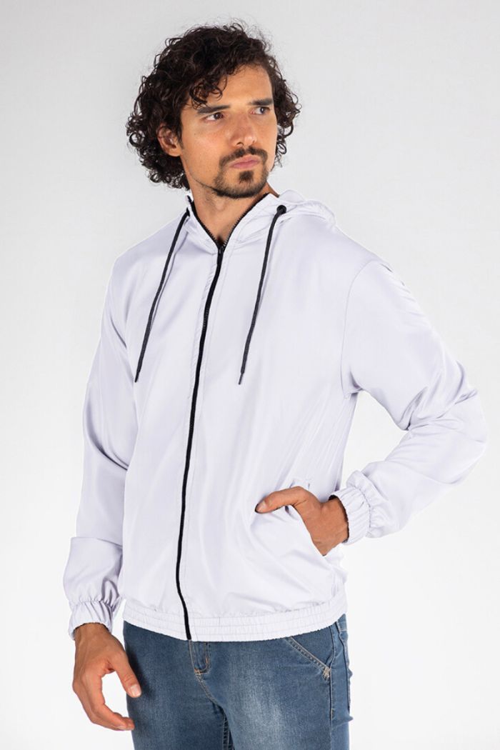 Corta Vento Impermeável Gola Alta Masculino