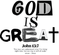 Estampa DTF - 28cm - God Is Great - Cod.72