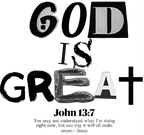 Estampa DTF - 28cm - God Is Great - Cod.72