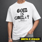 Estampa DTF - 28cm - God Is Great - Cod.72