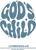 Estampa DTF - 28cm - God's Child - Cod.79