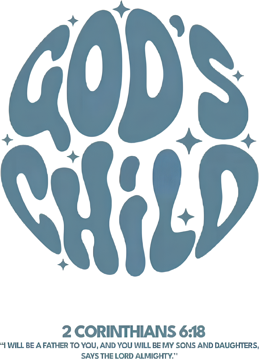 Estampa DTF - 28cm - God's Child - Cod.79