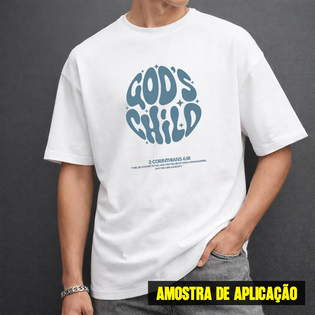 Estampa DTF - 28cm - God's Child - Cod.79