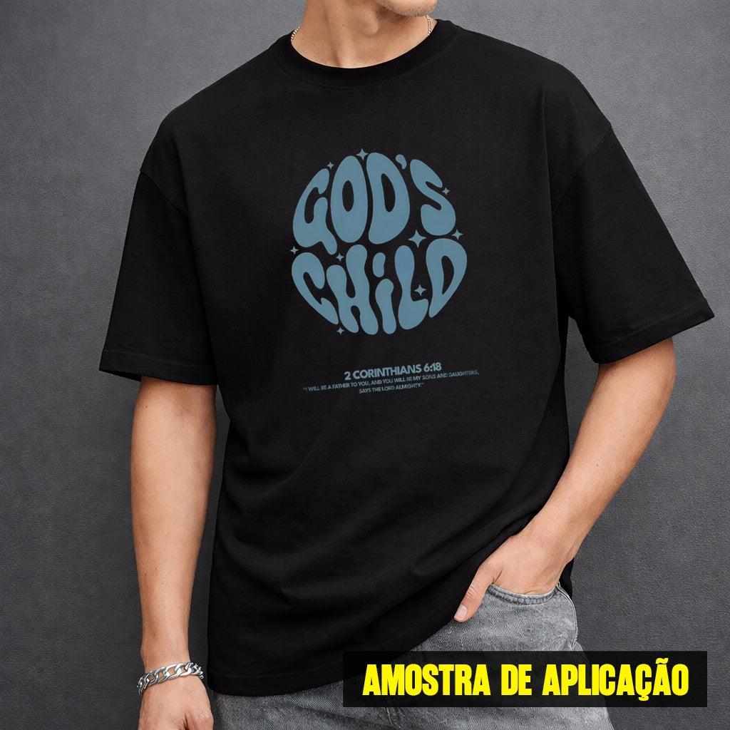 Estampa DTF - 28cm - God's Child - Cod.79