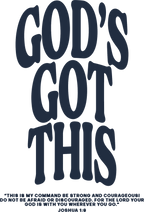 Estampa DTF - 28cm - God's Got This - Cod.81