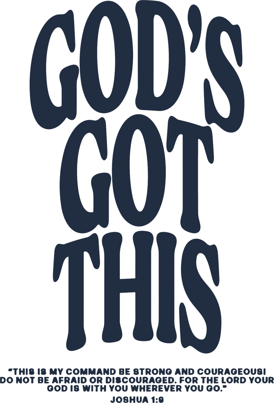 Estampa DTF - 28cm - God's Got This - Cod.81