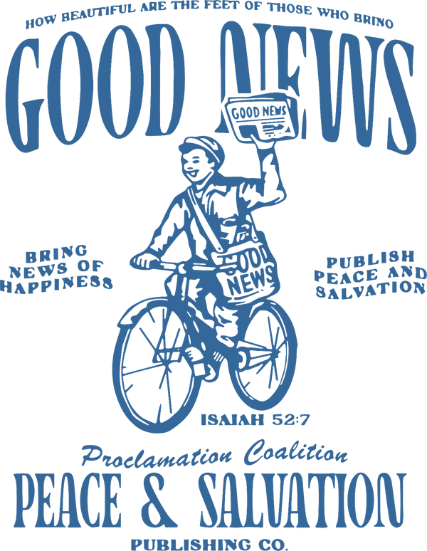 Estampa DTF - 28cm - Good News Peace & Salvation - Cod.83
