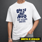 Estampa DTF - 28cm - God Is Not Afraid - Cod.86