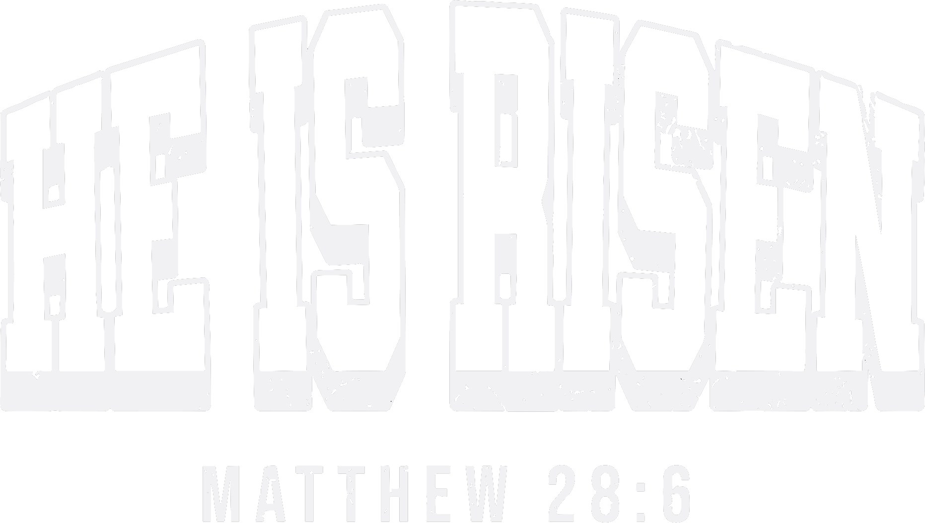 Estampa DTF - 28cm - He Is Risen - Cod.90