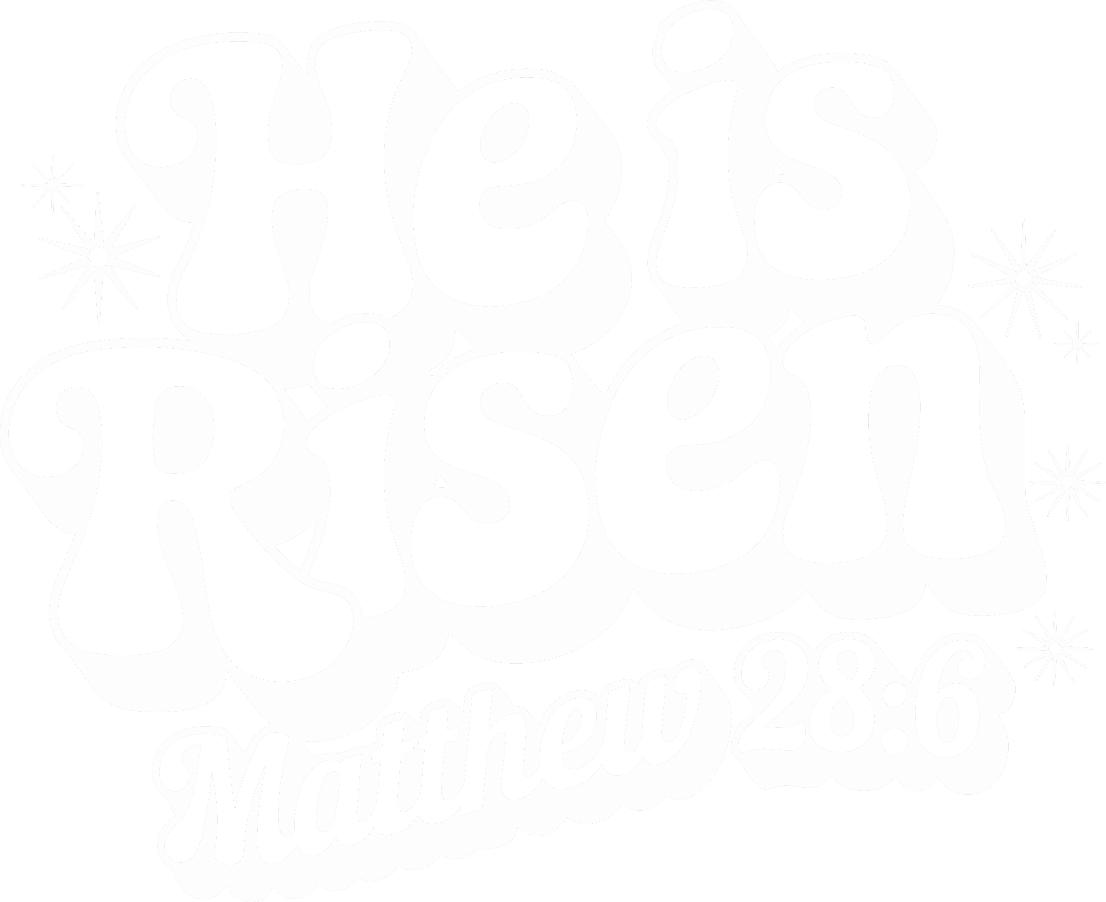 Estampa DTF - 28cm - He Is Risen Matthew - Cod.93