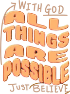 Estampa DTF - 28cm - All Things Are Possible - Cod.09