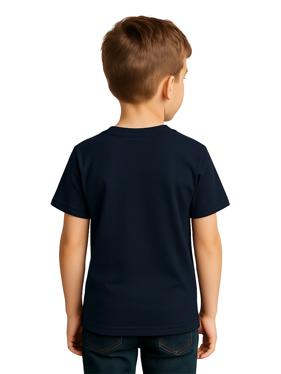 Camiseta Infanto Juvenil Básica Lisa 100% Algodão Penteado Fio 30.1