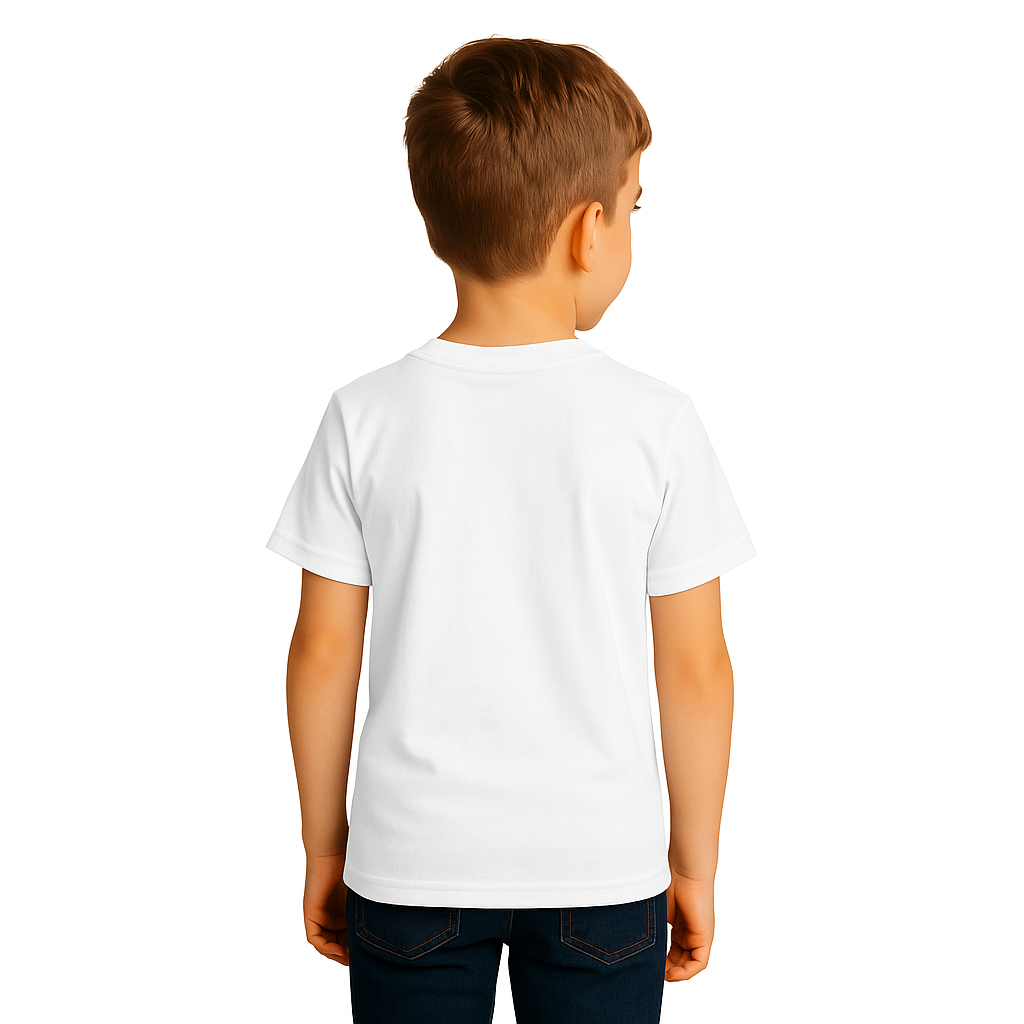 Camiseta Infanto Juvenil Básica Lisa 100% Algodão Penteado Fio 30.1
