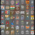 Pack Digital de imagem Bandas de Rock Halftone