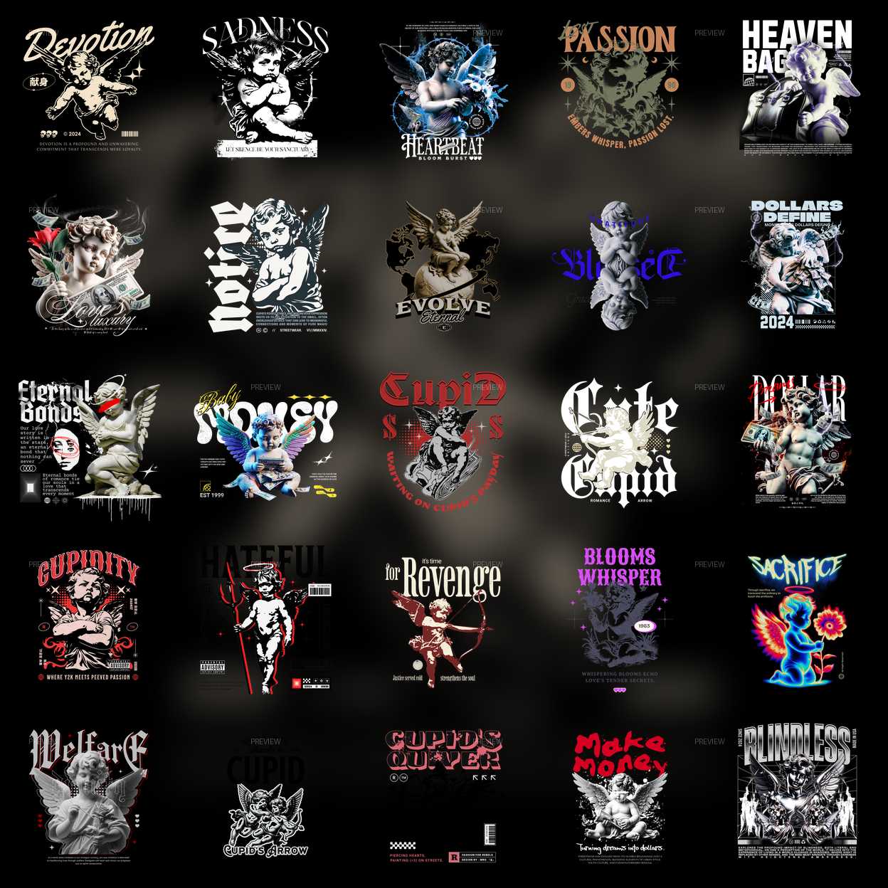 Pack Digital de imagem Cupido Street