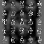 Pack Digital de imagem Lendas do Hip-Hop Halftone