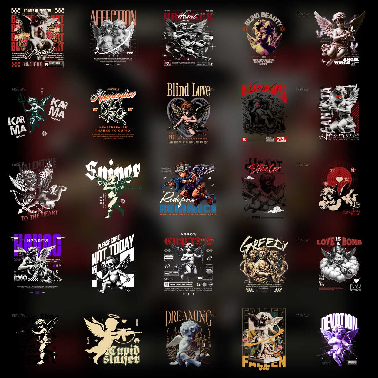 Pack Digital de imagem Cupido Street