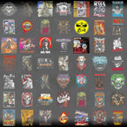 Pack Digital de imagem Bandas de Rock Halftone