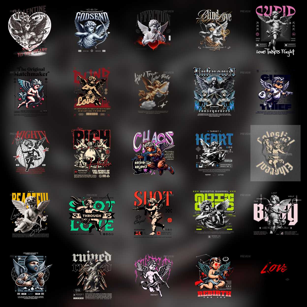 Pack Digital de imagem Cupido Street