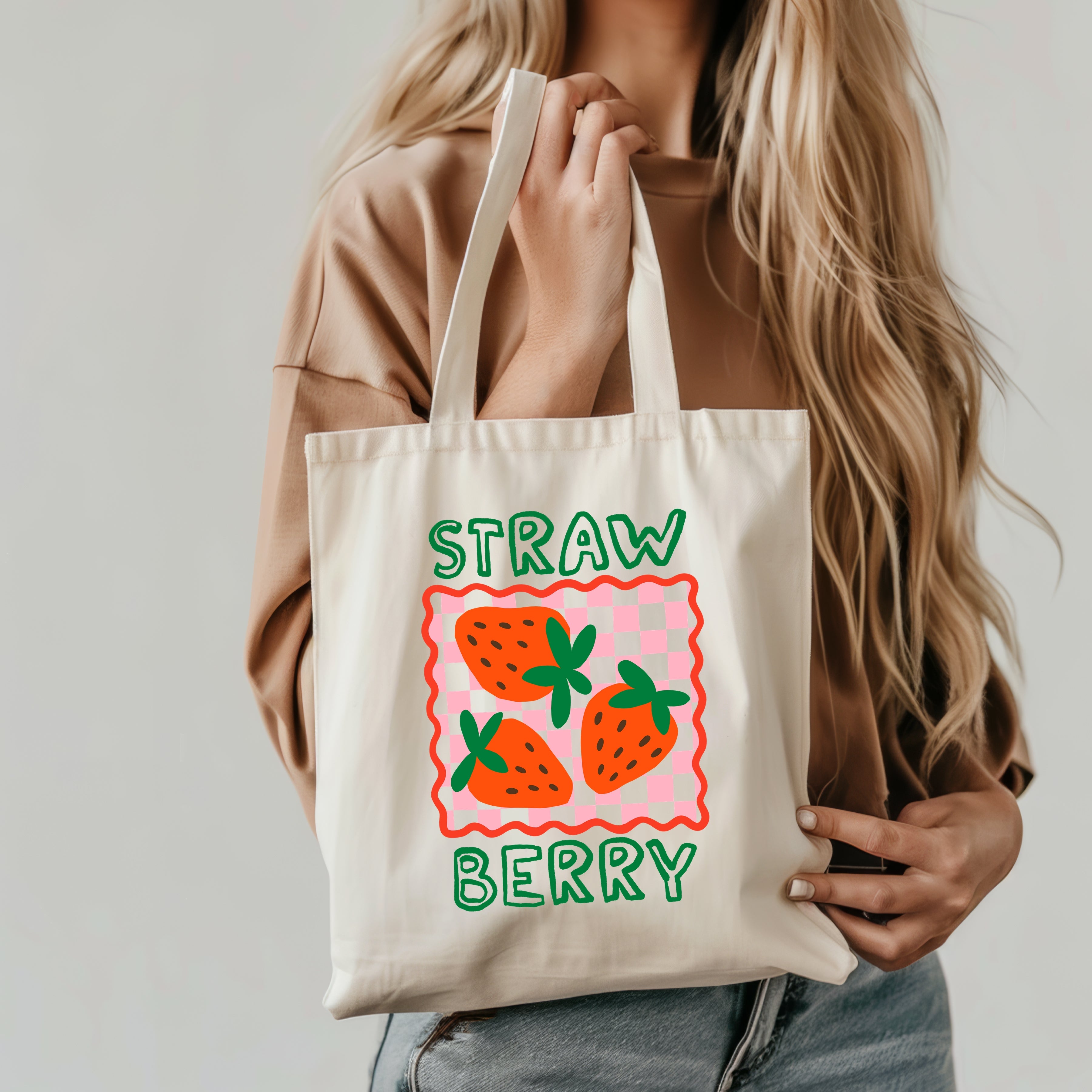 Pack Digital de 70 Imagens Frutas de Mercado Retro + Mockups Ecobag e T-shirts