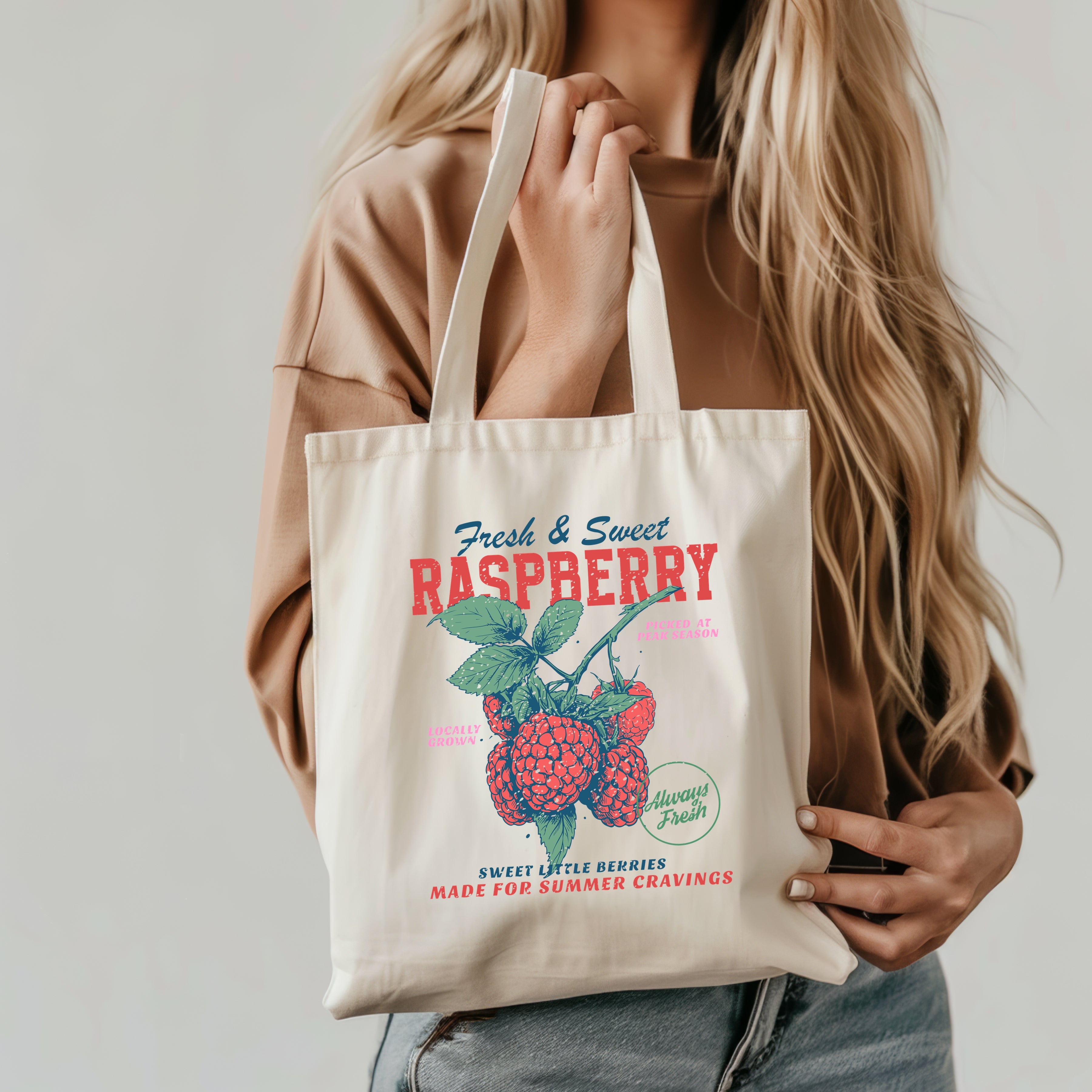 Pack Digital de 70 Imagens Frutas de Mercado Retro + Mockups Ecobag e T-shirts