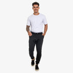 Calça de Moletom com Ribana e Cordão Lisa