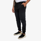 Calça de Moletom com Ribana e Cordão Lisa
