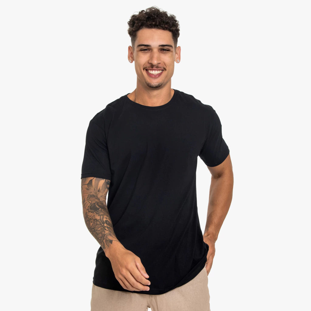 Camiseta Básica 100% Algodão 30.1 Penteado Lisa