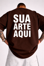 Camiseta Oversized Suedine - Personalizado (Sua Arte)