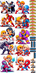 Pack Fácil 10 Estampas Prontas - He-man