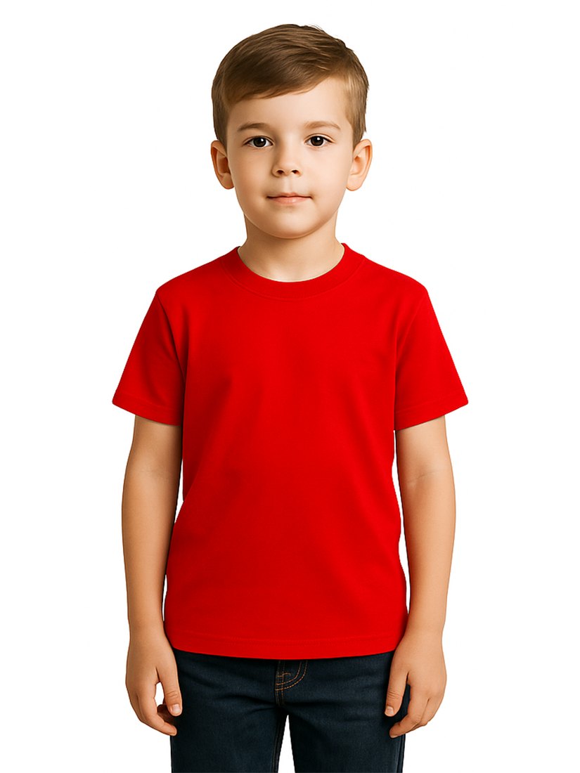 Camiseta Infantil Básica - Algodão Cardado