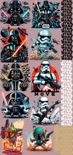 Pack Fácil 10 Estampas Prontas - Star Wars