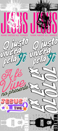 Pack Fácil 10 Estampas Prontas - Street Gospel VI