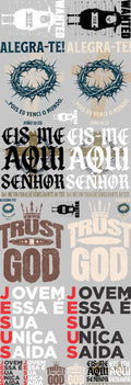 Pack Fácil 10 Estampas Prontas - Street Gospel VII