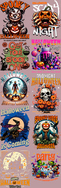 Pack Fácil 10 Estampas Prontas - Halloween