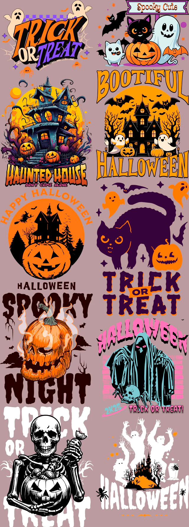 Pack Fácil 10 Estampas Prontas - Halloween II