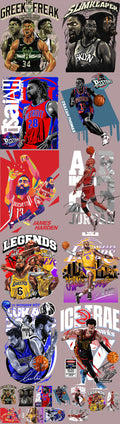 Pack Fácil 10 Estampas Prontas - Basquete II
