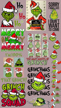 Pack Fácil 10 Estampas Prontas - Natal Grinch
