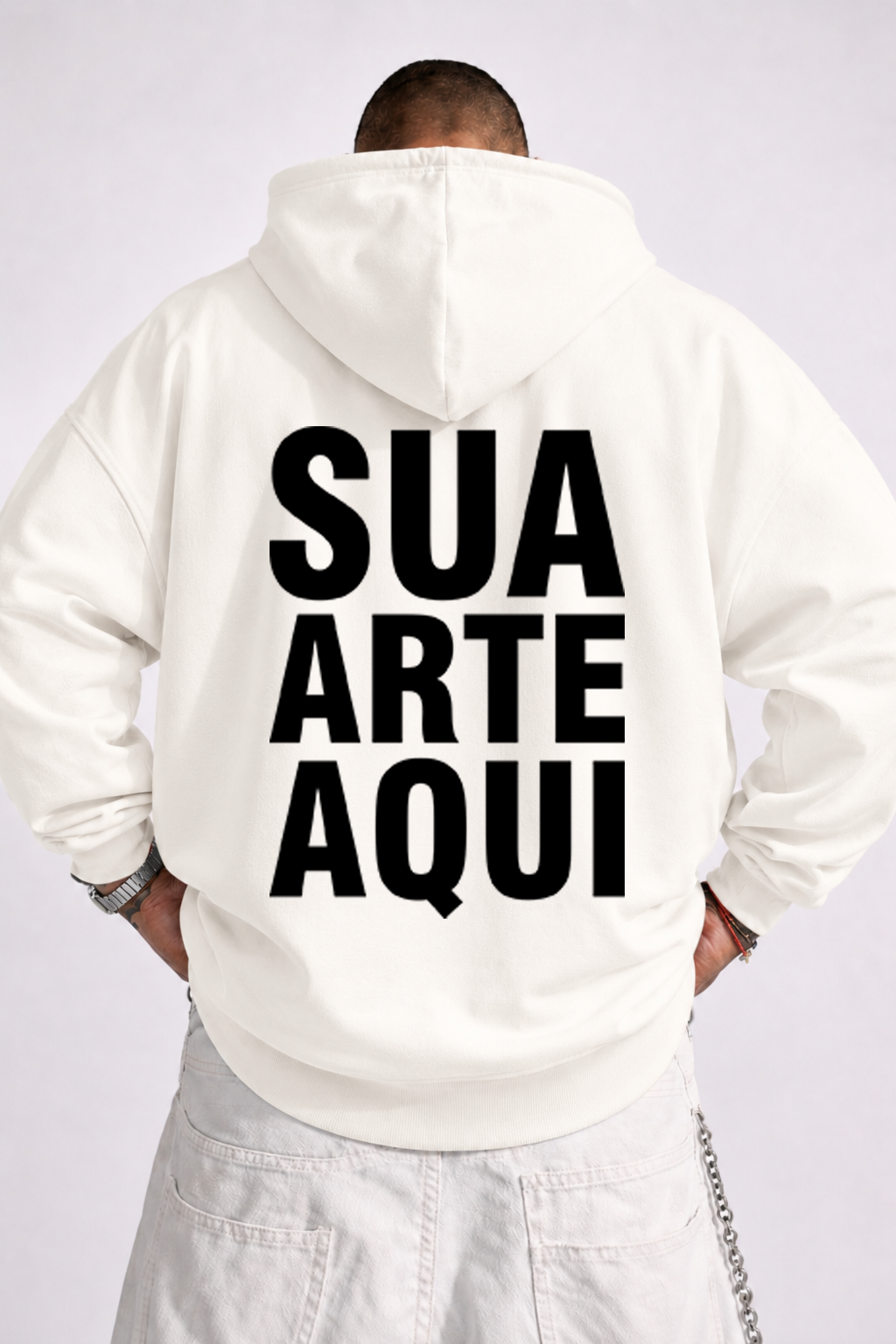 Moletom Canguru com Capuz - Personalizado (Sua Arte)