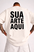 Camiseta Oversized Suedine - Personalizado (Sua Arte)