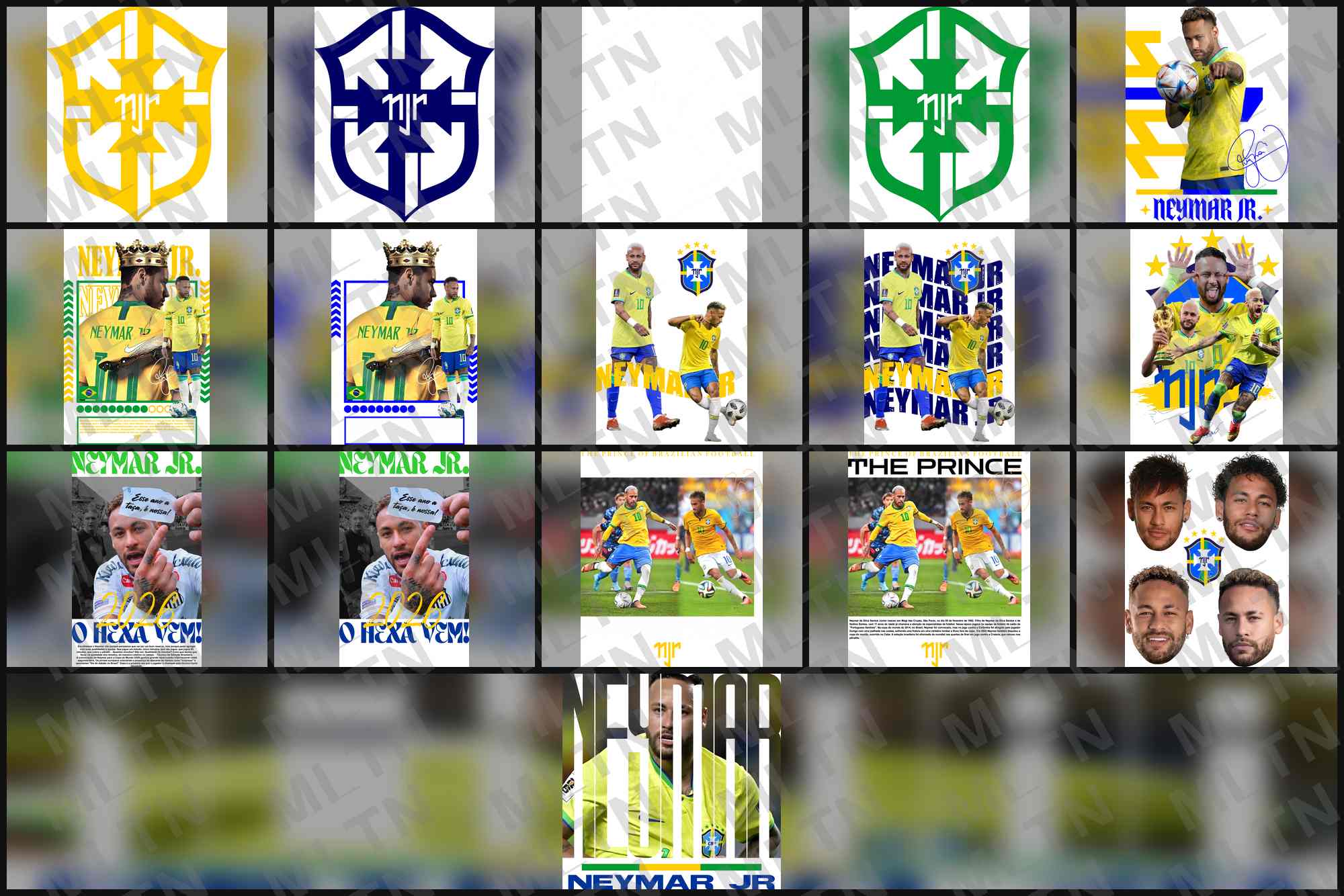 Pack Digital de imagem Neymar Copa 2026