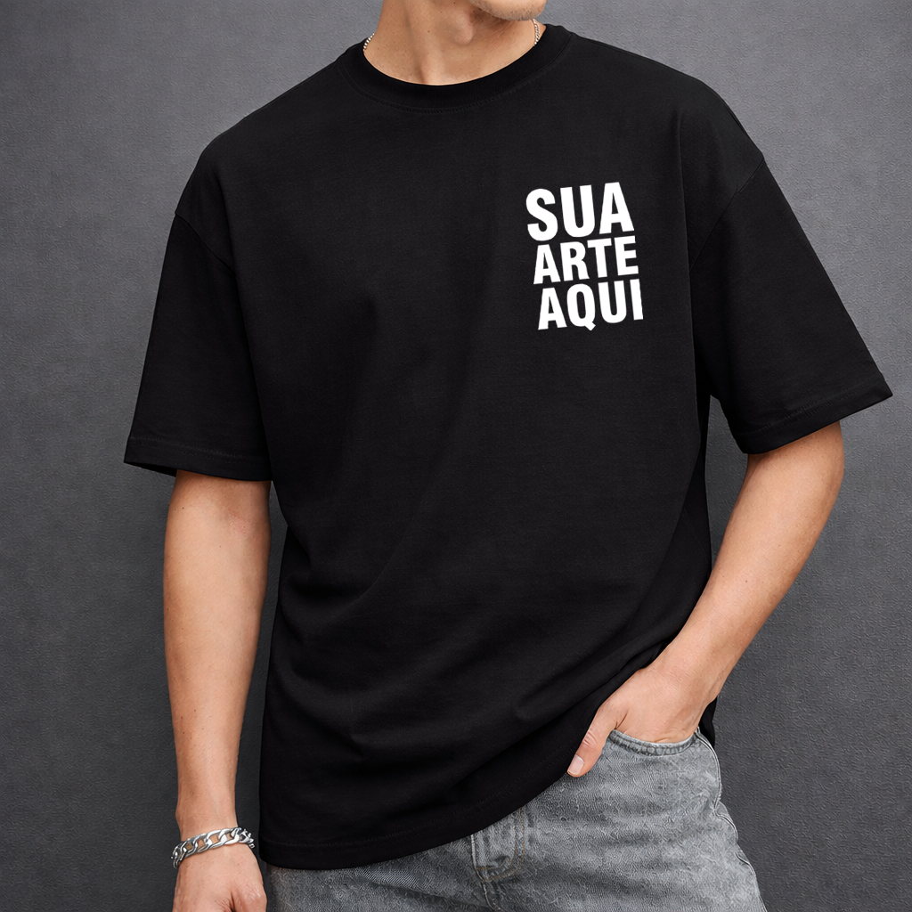 Camiseta Algodão Básica - Personalizado (Sua Arte)