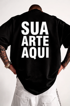 Camiseta Oversized Suedine - Personalizado (Sua Arte)