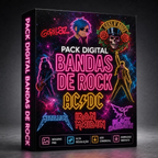Pack Digital de imagem Bandas de Rock