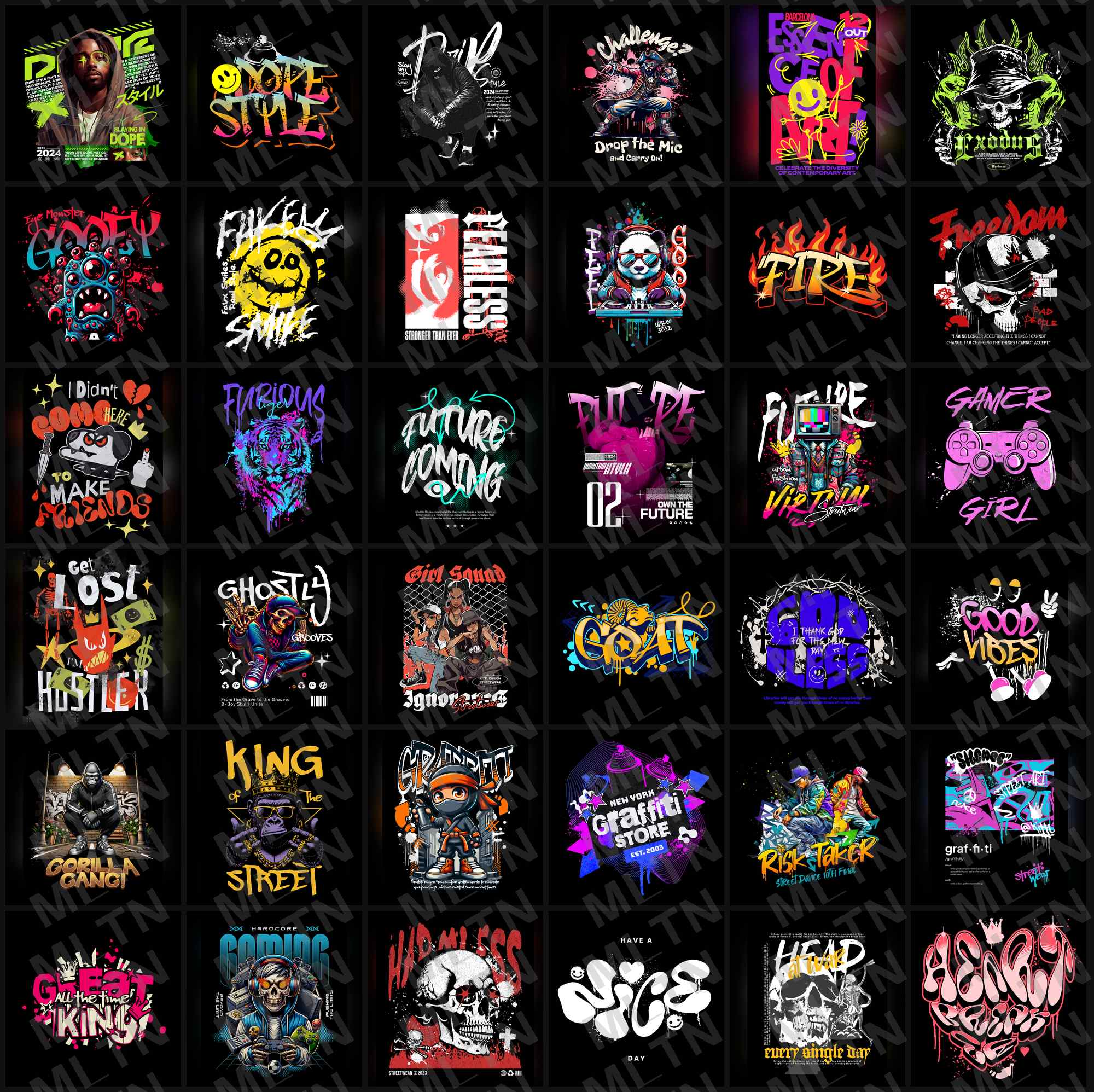 Pack Digital DTF Premiun Street Wear